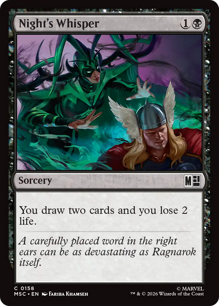 Night's Whisper [Marvel Super Heroes Commander] | Exor Games Truro