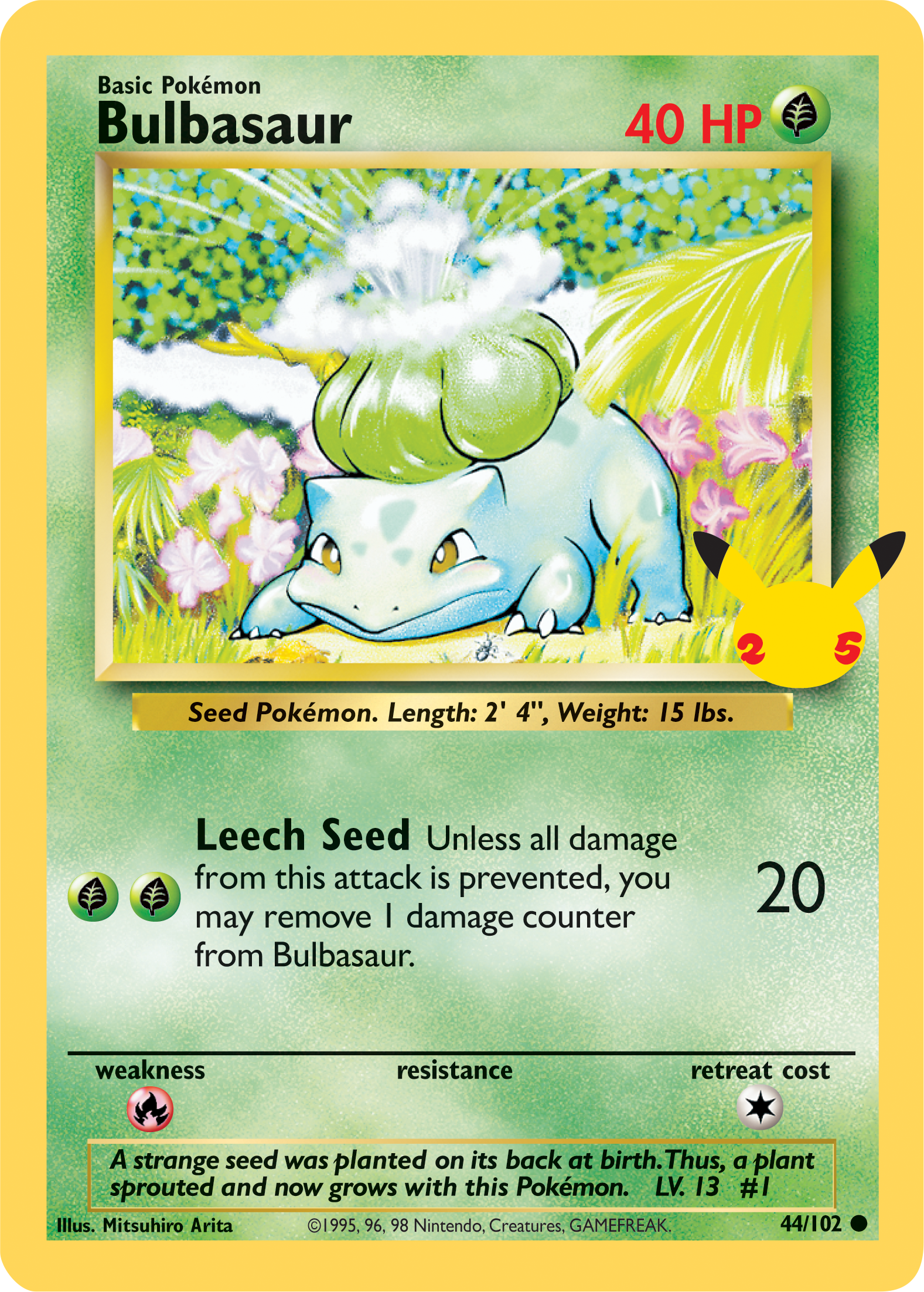 Bulbasaur (44/102) (Jumbo Card) [First Partner Pack] | Exor Games Truro