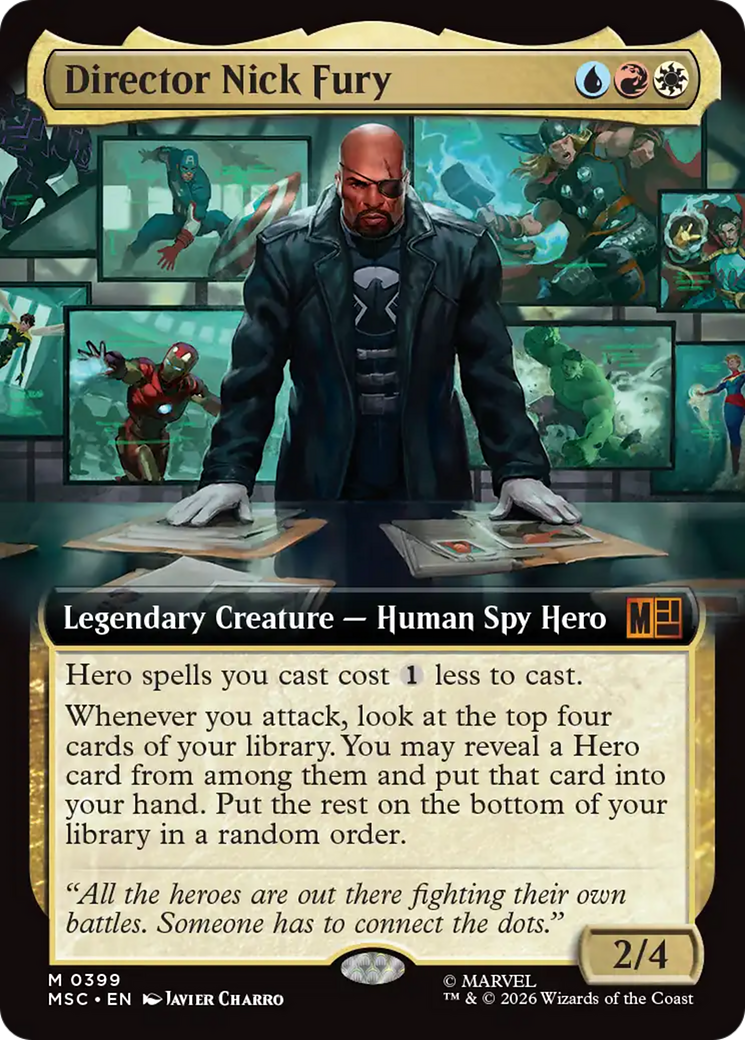 Director Nick Fury (Extended Art) [Marvel Super Heroes Commander] | Exor Games Truro