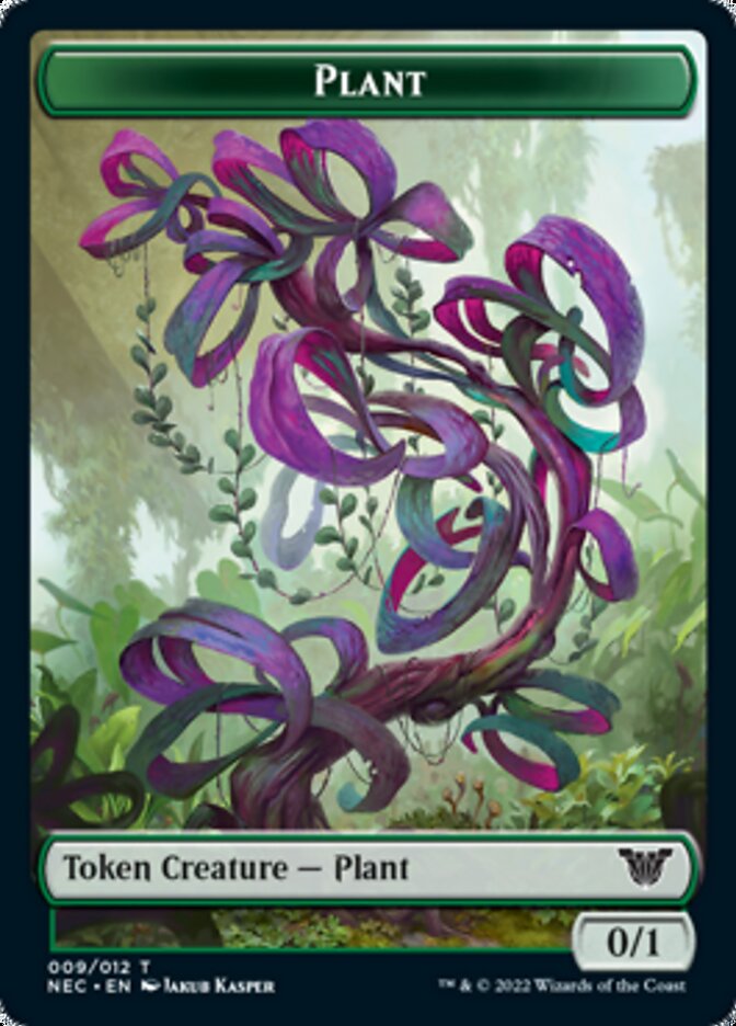 Plant // Treasure Double-Sided Token [Kamigawa: Neon Dynasty Commander Tokens] | Exor Games Truro