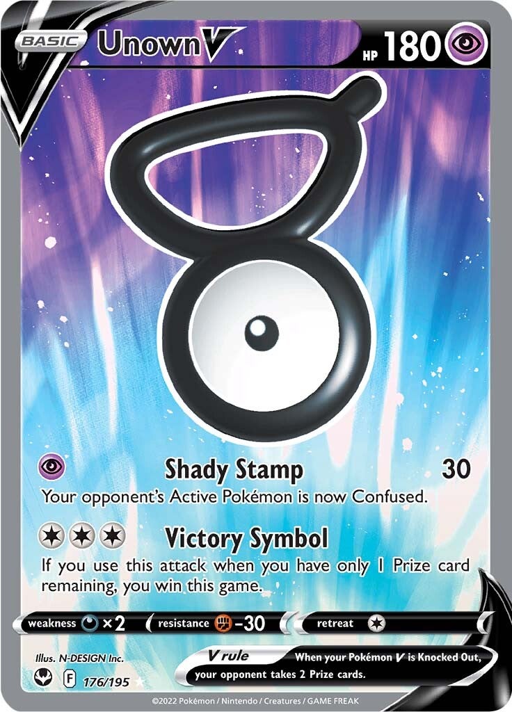 Unown V (176/195) [Sword & Shield: Silver Tempest] | Exor Games Truro