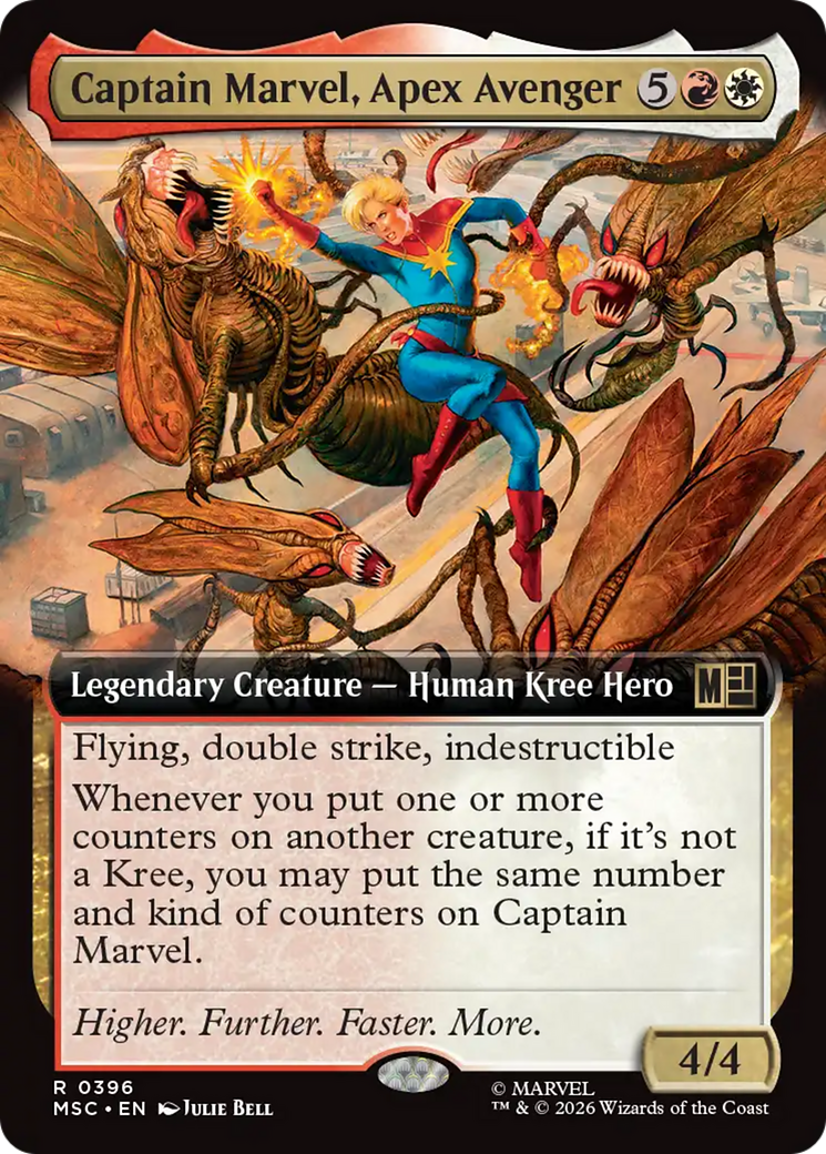 Captain Marvel, Apex Avenger (Extended Art) [Marvel Super Heroes Commander] | Exor Games Truro