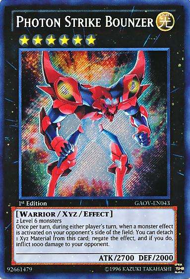 Photon Strike Bounzer [GAOV-EN043] Secret Rare | Exor Games Truro