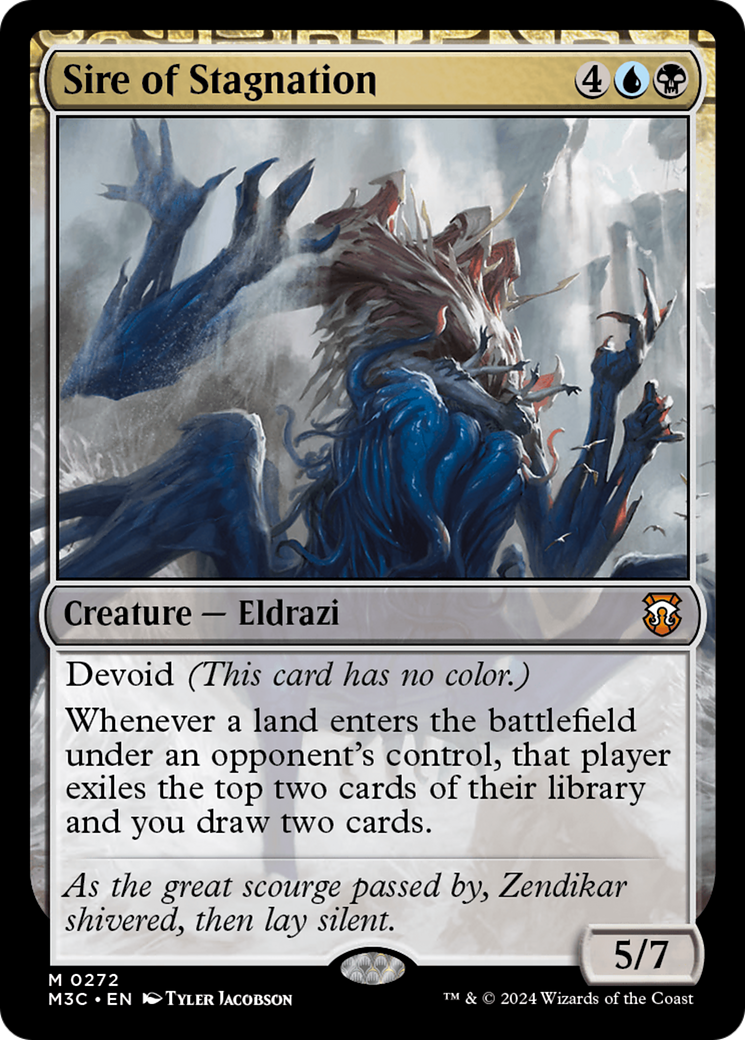 Sire of Stagnation (Ripple Foil) [Modern Horizons 3 Commander] | Exor Games Truro