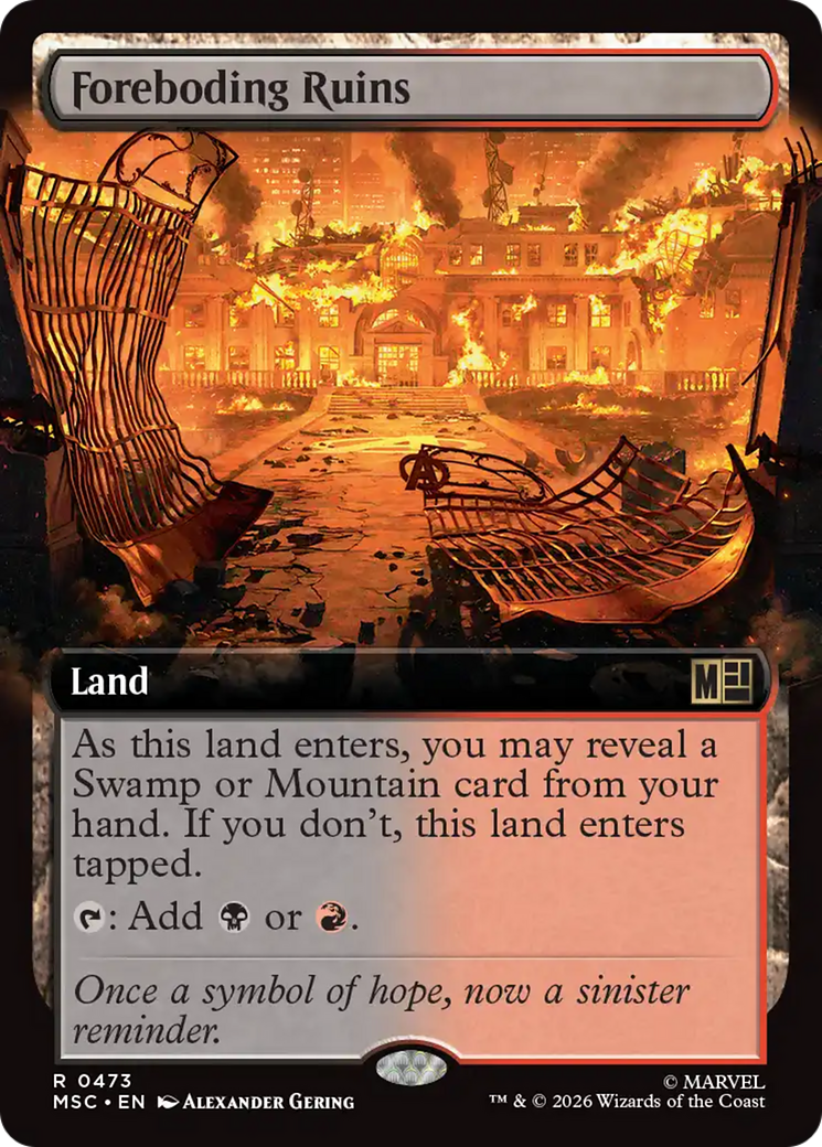 Foreboding Ruins (Extended Art) [Marvel Super Heroes Commander] | Exor Games Truro