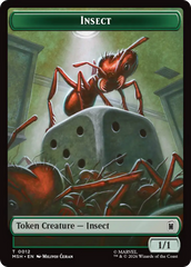 Soldier // Insect Double-Sided Token [Marvel Super Heroes Tokens] | Exor Games Truro