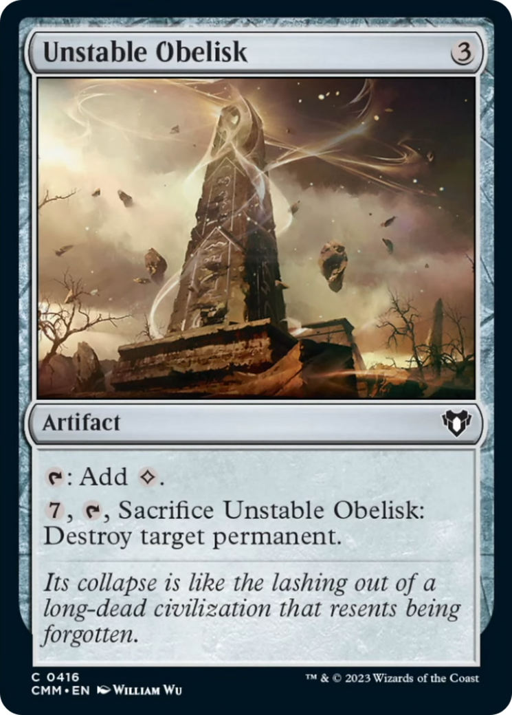 Unstable Obelisk [Commander Masters] | Exor Games Truro