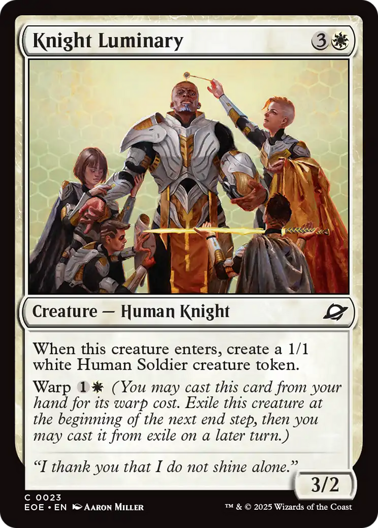 Knight Luminary [Edge of Eternities] | Exor Games Truro