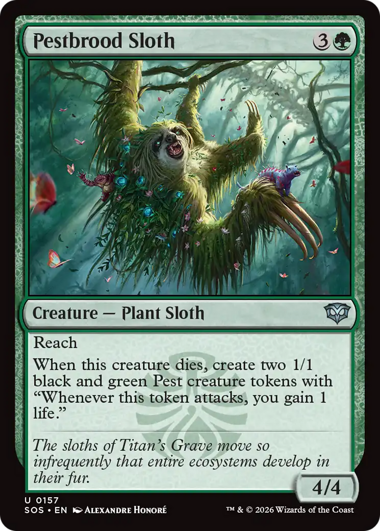 Pestbrood Sloth [Secrets of Strixhaven] | Exor Games Truro