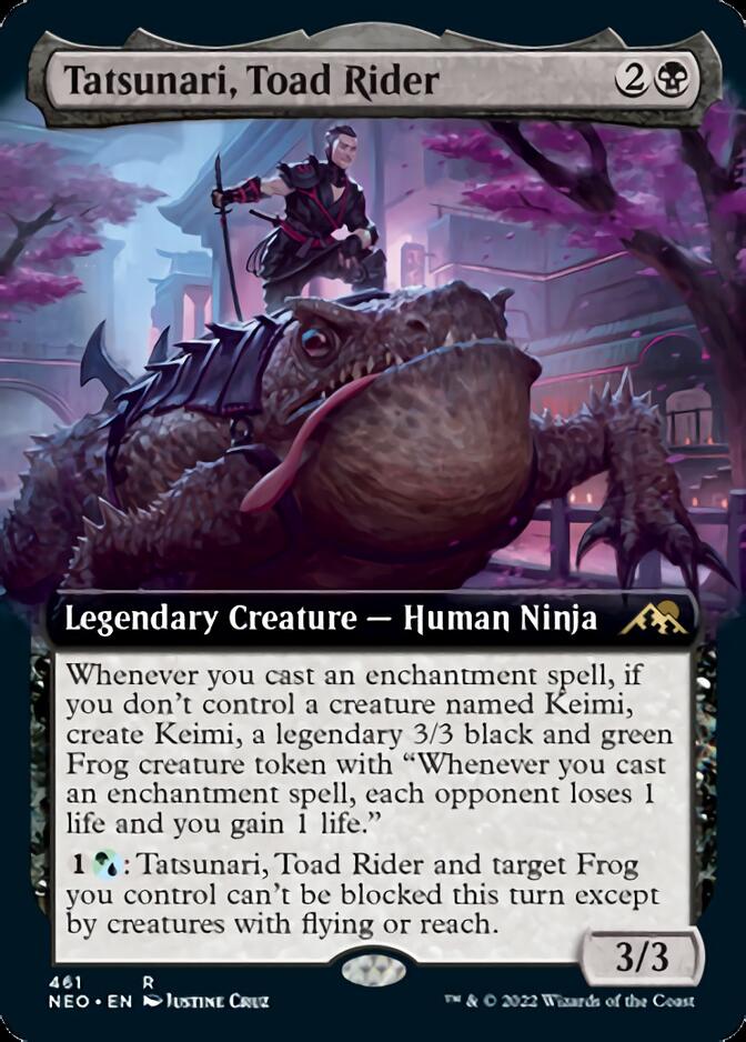 Tatsunari, Toad Rider (Extended Art) [Kamigawa: Neon Dynasty] | Exor Games Truro