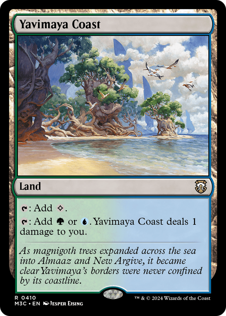 Yavimaya Coast (Ripple Foil) [Modern Horizons 3 Commander] | Exor Games Truro