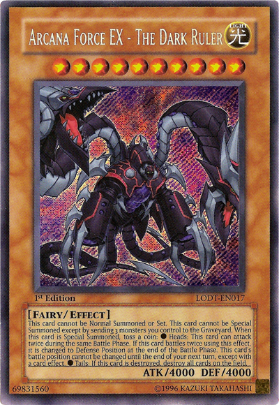 Arcana Force EX - The Dark Ruler [LODT-EN017] Secret Rare | Exor Games Truro