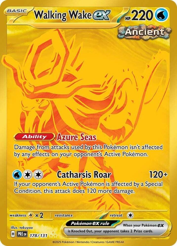 Walking Wake ex (178/131) [Scarlet & Violet: Prismatic Evolutions] | Exor Games Truro
