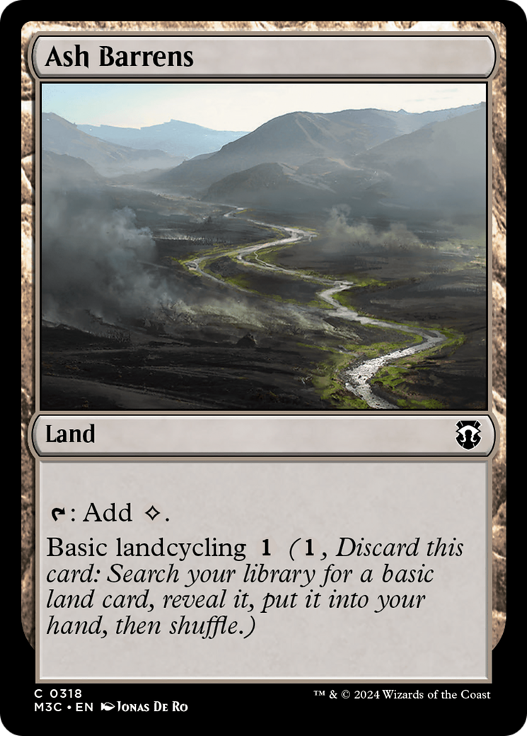 Ash Barrens (Ripple Foil) [Modern Horizons 3 Commander] | Exor Games Truro