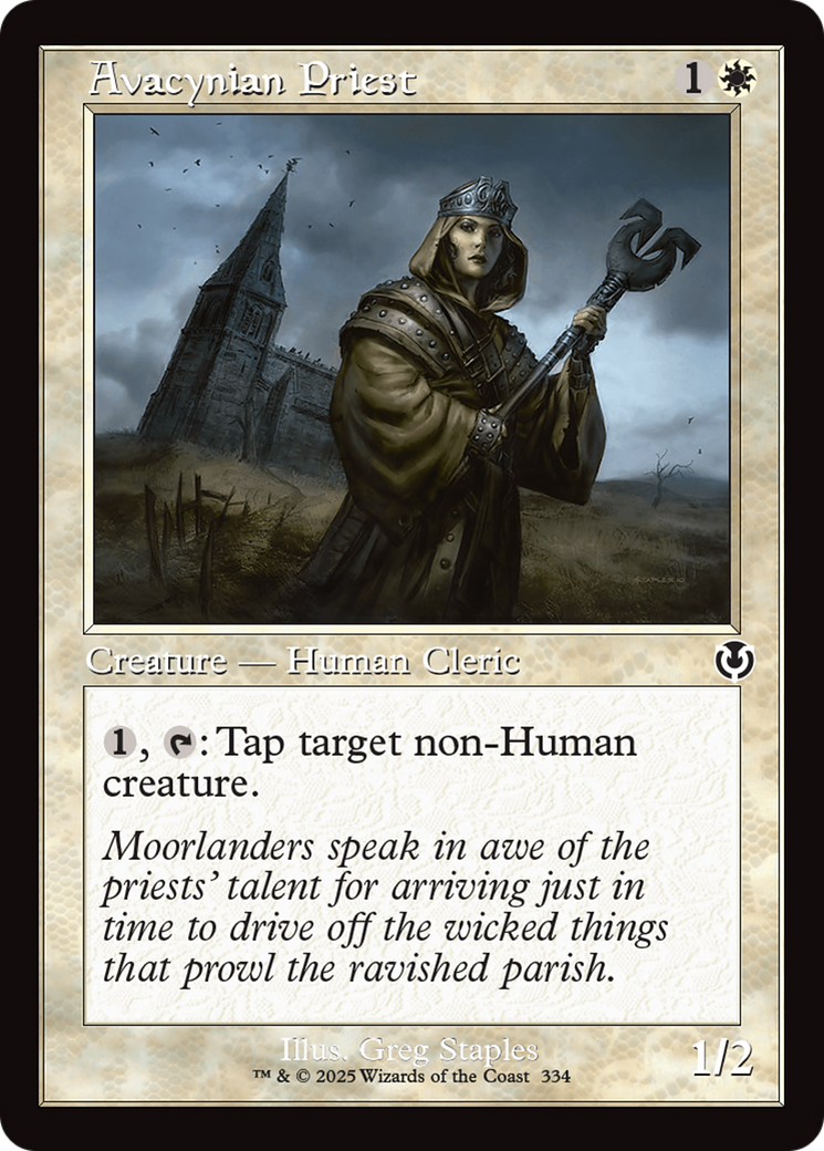 Avacynian Priest (Retro Frame) [Innistrad Remastered] | Exor Games Truro