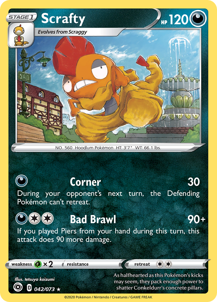 Scrafty (042/073) [Sword & Shield: Champion's Path] | Exor Games Truro