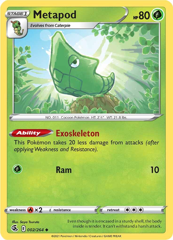 Metapod (002/264) [Sword & Shield: Fusion Strike] | Exor Games Truro