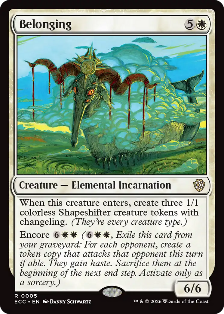 Belonging [Lorwyn Eclipsed Commander] | Exor Games Truro