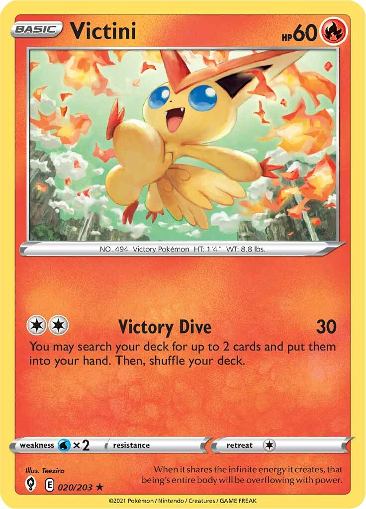 Victini (020/203) [Sword & Shield: Evolving Skies] | Exor Games Truro