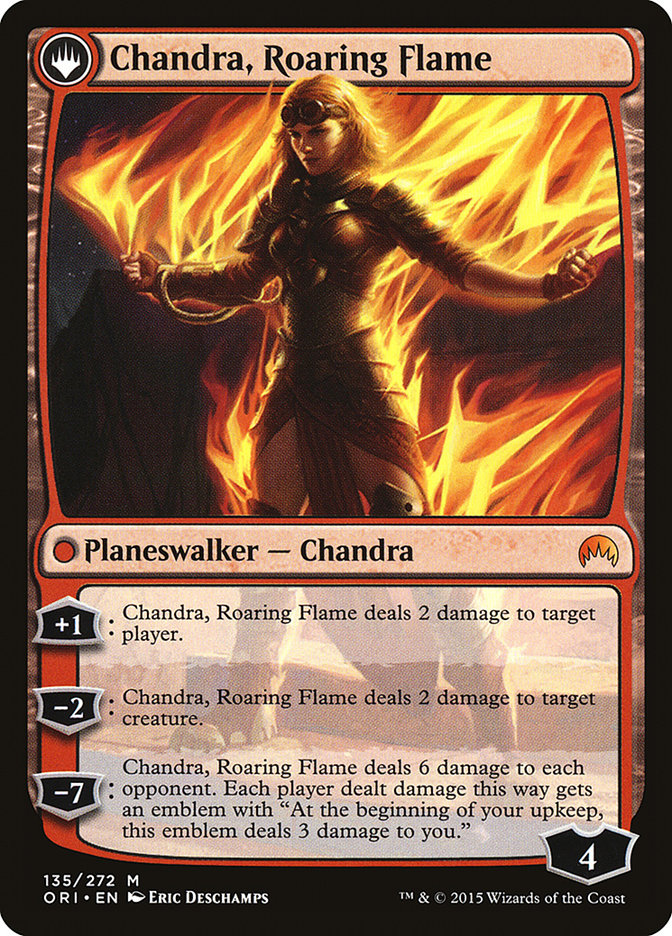 Chandra, Fire of Kaladesh // Chandra, Roaring Flame [Magic Origins] | Exor Games Truro