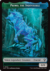 Beast // Primo, The Indivisible Double-Sided Token [Secrets of Strixhaven Commander Tokens] | Exor Games Truro