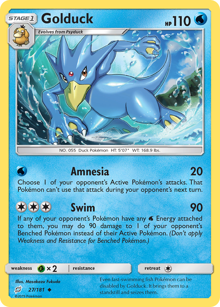 Golduck (27/181) [Sun & Moon: Team Up] | Exor Games Truro