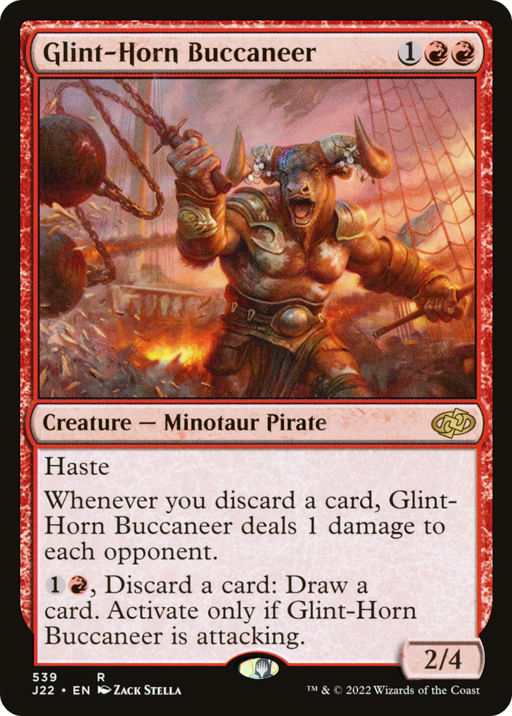 Glint-Horn Buccaneer [Jumpstart 2022] | Exor Games Truro