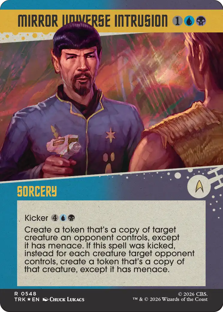 Mirror Universe Intrusion (Showcase) (Surge Foil) [Star Trek] | Exor Games Truro