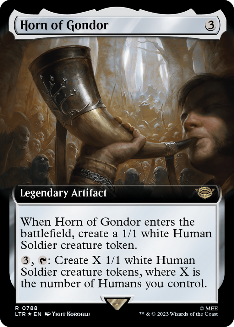 Horn of Gondor (Extended Art) (Surge Foil) [The Lord of the Rings: Tales of Middle-Earth] | Exor Games Truro