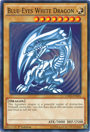 Blue-Eyes White Dragon (Version 2) [LDK2-ENK01] Common | Exor Games Truro