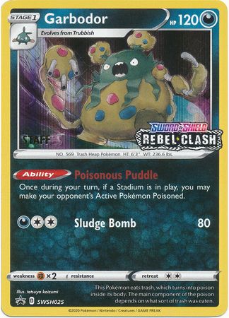 Garbodor (SWSH025) (Staff Prerelease Promo) [Sword & Shield: Black Star Promos] | Exor Games Truro