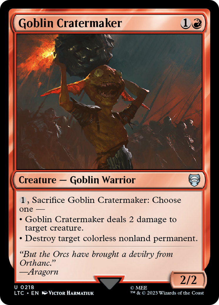 Goblin Cratermaker [The Lord of the Rings: Tales of Middle-Earth Commander] | Exor Games Truro