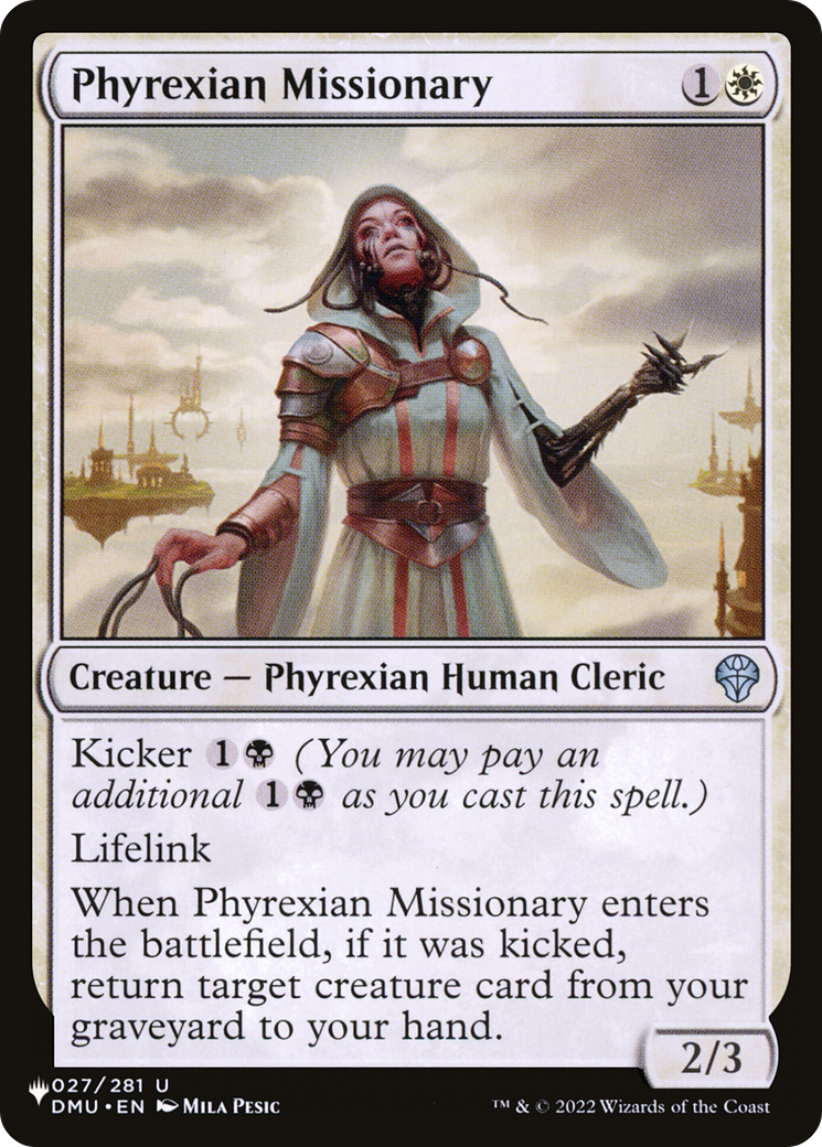 Phyrexian Missionary [The List Reprints] | Exor Games Truro