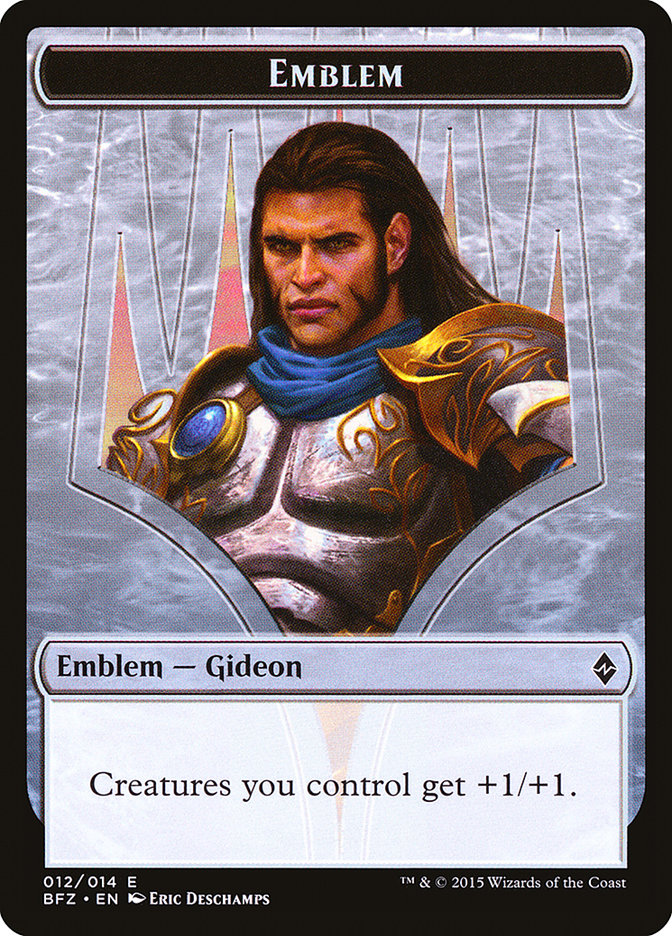 Gideon, Ally of Zendikar Emblem [Battle for Zendikar Tokens] | Exor Games Truro