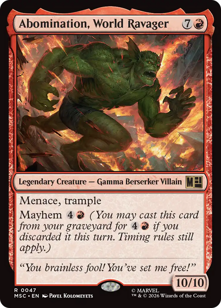 Abomination, World Ravager [Marvel Super Heroes Commander] | Exor Games Truro