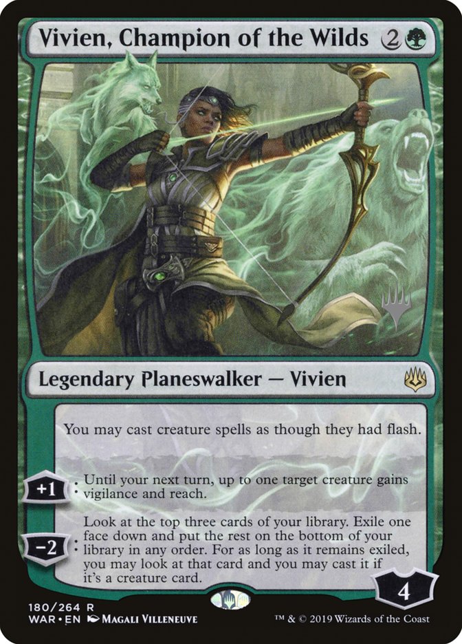 Vivien, Champion of the Wilds (Promo Pack) [War of the Spark Promos] | Exor Games Truro