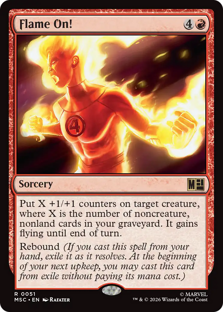 Flame On! (Surge Foil) [Marvel Super Heroes Commander] | Exor Games Truro