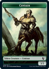 Centaur // Wolf Double-Sided Token [Innistrad: Midnight Hunt Commander Tokens] | Exor Games Truro