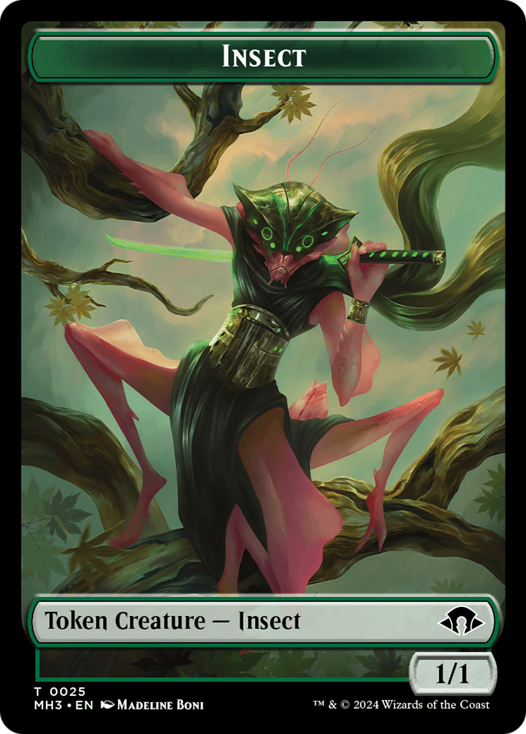 Insect Token (0025) [Modern Horizons 3 Tokens] | Exor Games Truro