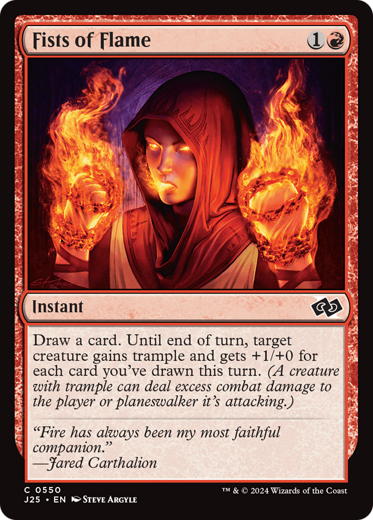 Fists of Flame [Foundations Jumpstart] | Exor Games Truro
