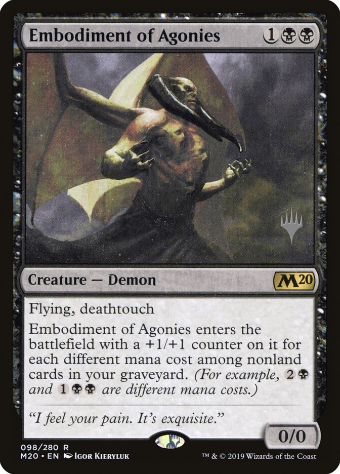 Embodiment of Agonies (Promo Pack) [Core Set 2020 Promos] | Exor Games Truro