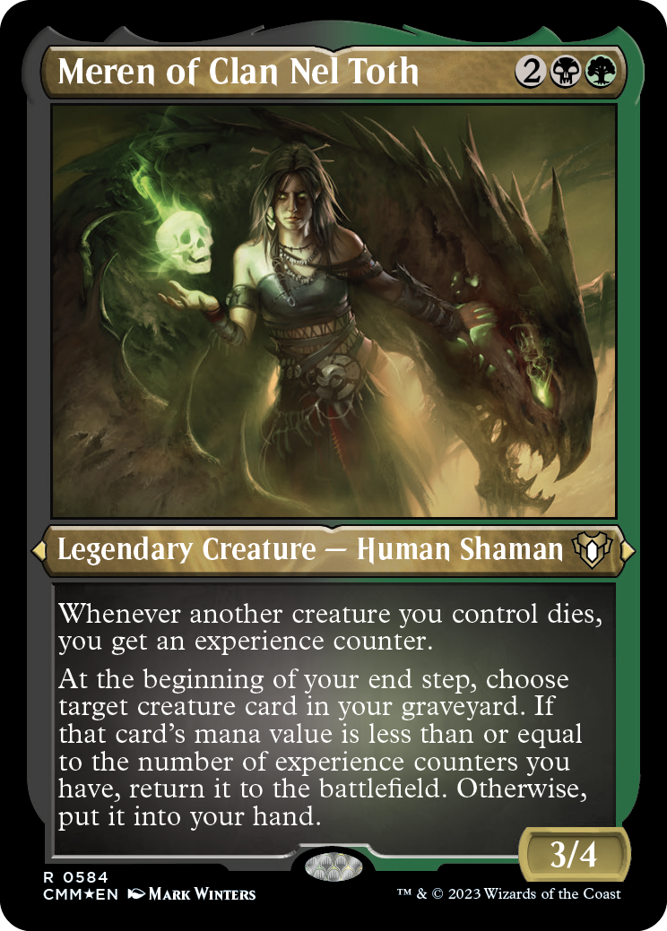 Meren of Clan Nel Toth (Foil Etched) [Commander Masters] | Exor Games Truro