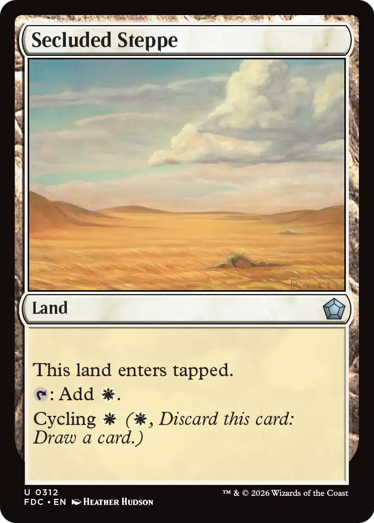 Secluded Steppe [Foundations Commander] | Exor Games Truro