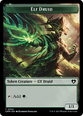 Elemental (0024) // Elf Druid Double-Sided Token [Commander Masters Tokens] | Exor Games Truro