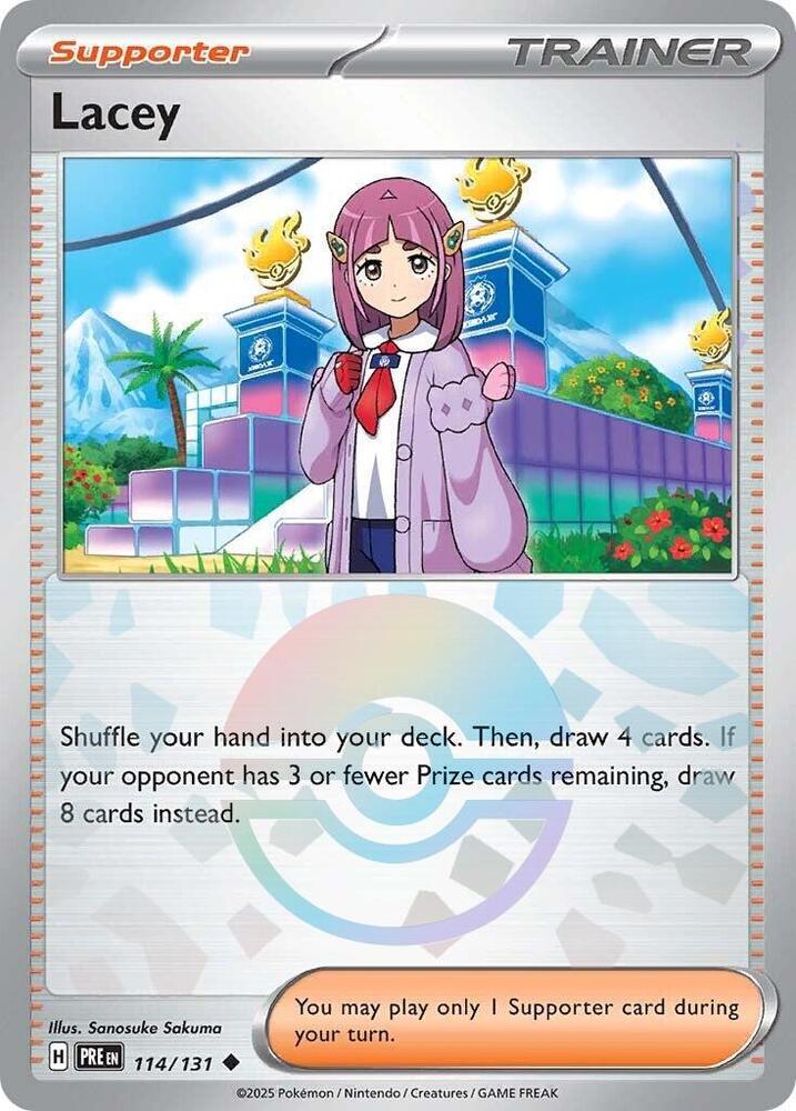 Lacey (114/131) (Poke Ball Pattern) [Scarlet & Violet: Prismatic Evolutions] | Exor Games Truro