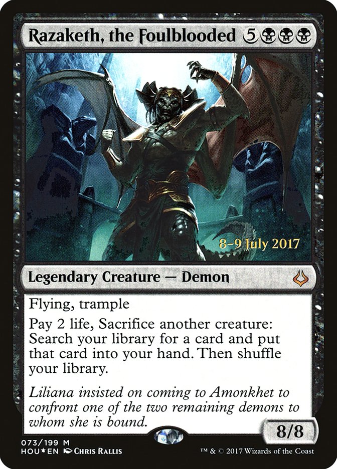 Razaketh, the Foulblooded [Hour of Devastation Prerelease Promos] | Exor Games Truro