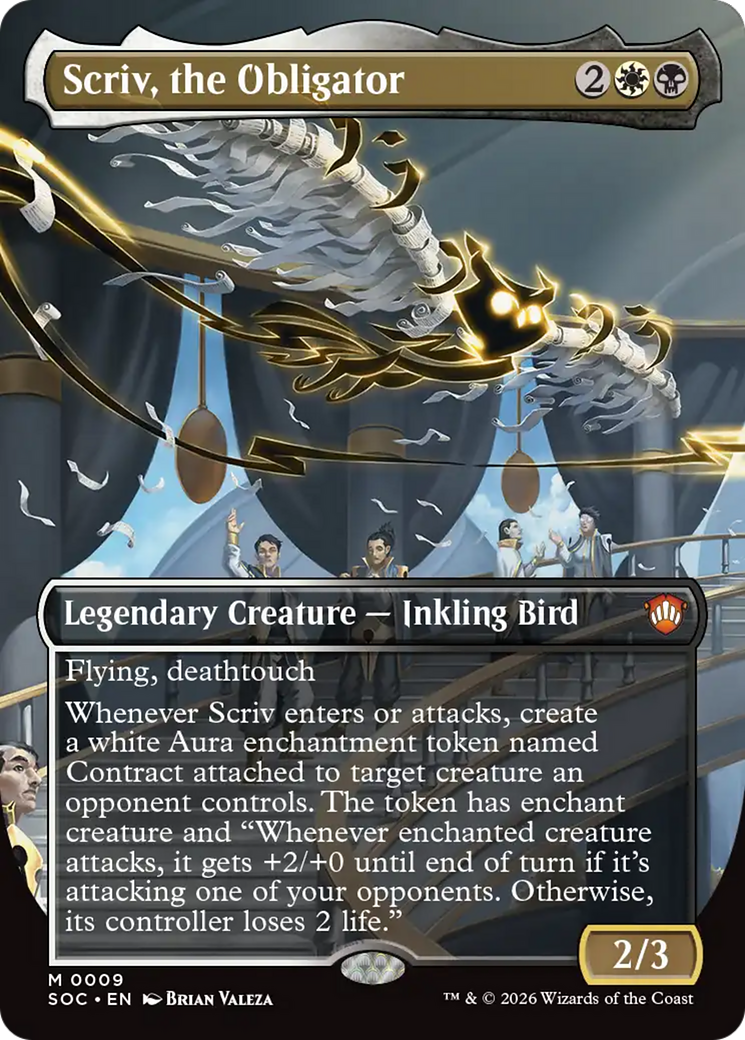 Scriv, the Obligator (Borderless) [Secrets of Strixhaven Commander] | Exor Games Truro