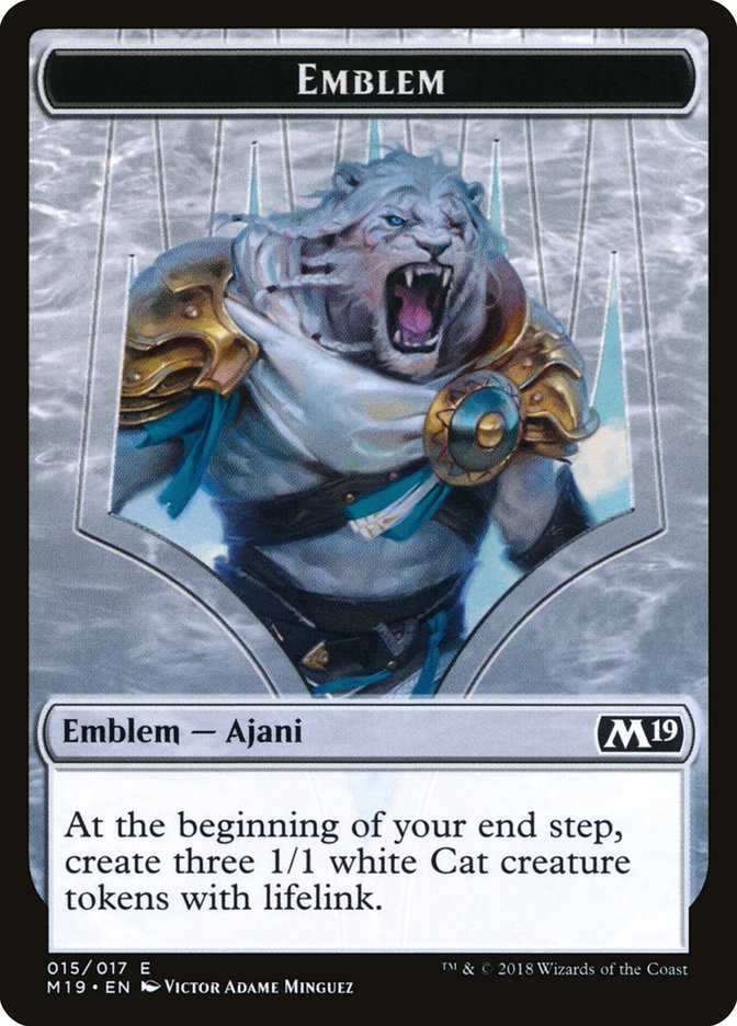 Ajani, Adversary of Tyrants Emblem [Core Set 2019 Tokens] | Exor Games Truro