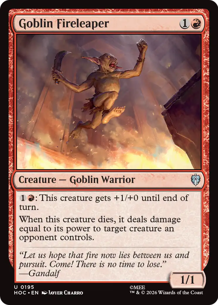Goblin Fireleaper [The Hobbit: Eternal-Legal] | Exor Games Truro