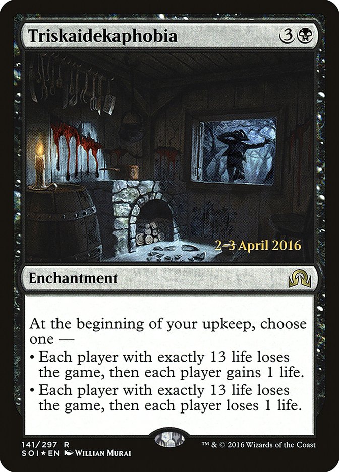 Triskaidekaphobia [Shadows over Innistrad Prerelease Promos] | Exor Games Truro